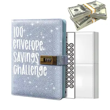 Бюджетные листы Конверты A6 Savings Challenge Book Переплет для экономии бюджетных средств Портативный Savings Challenge Book Для экономии 5 050